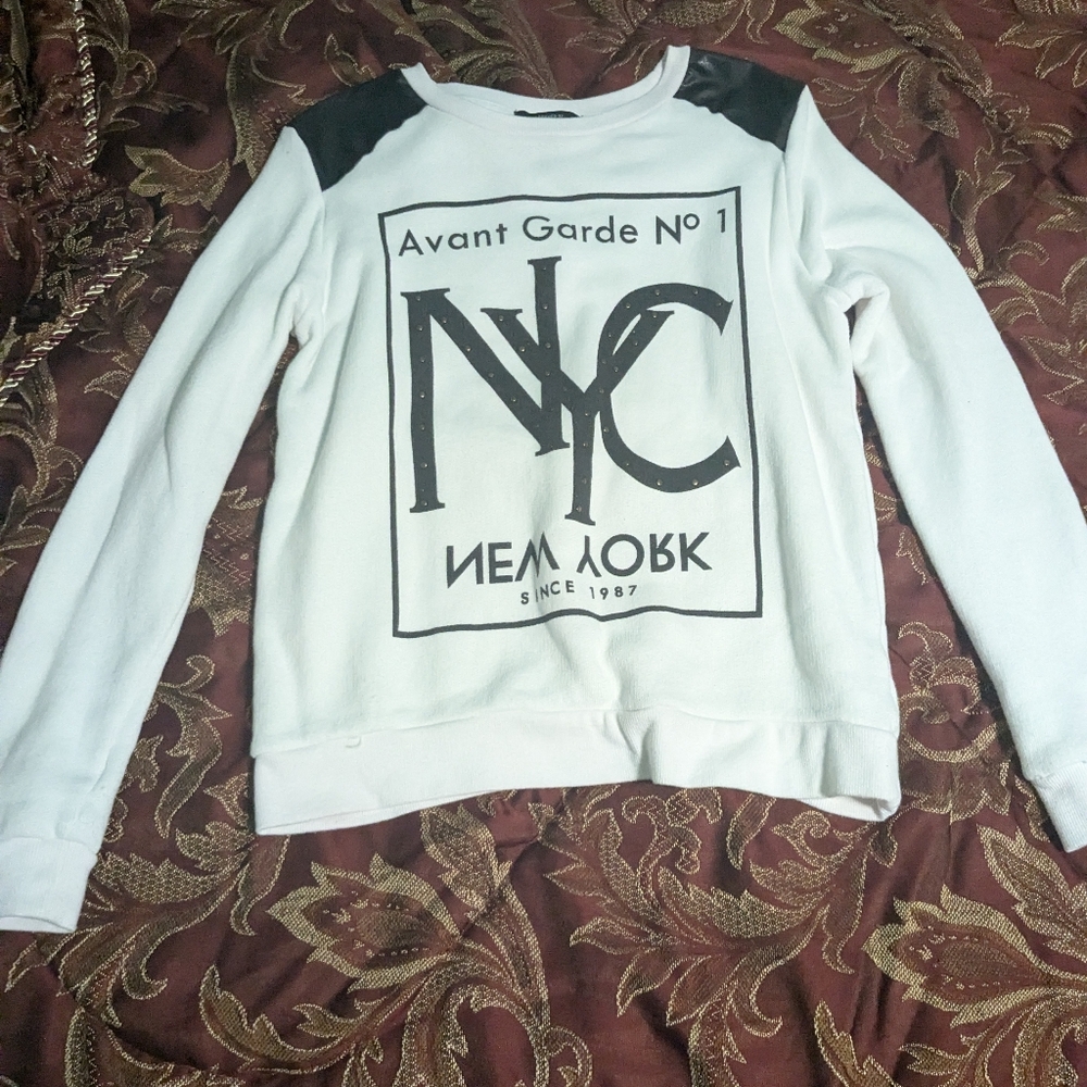 Forever 21 Women's White Hoodie